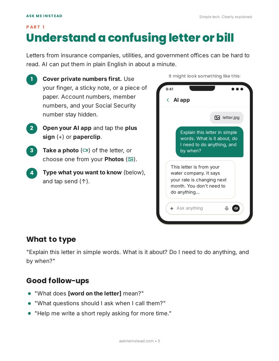 What Can AI Help Me With Every Day?: Part 1 page