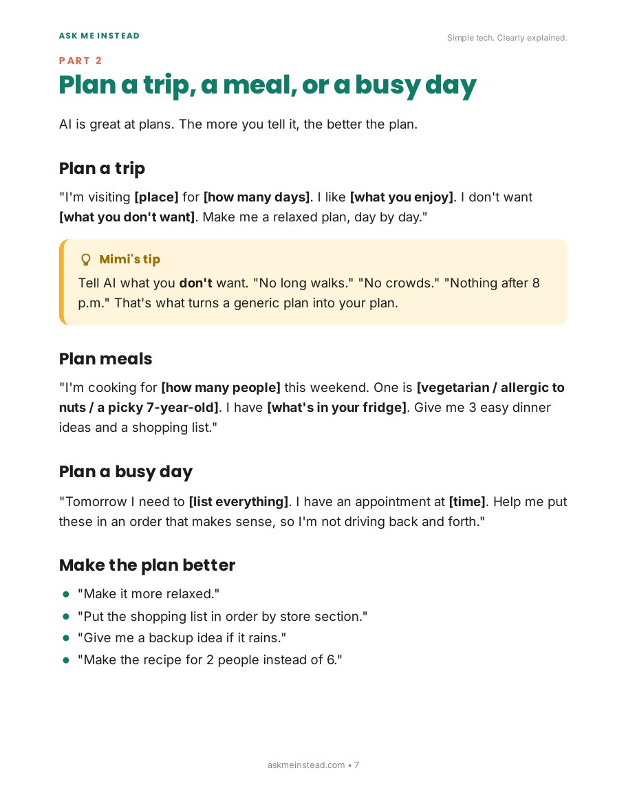 What Can AI Help Me With Every Day?: Part 2 page
