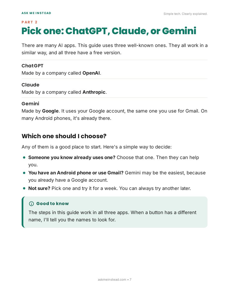 How Do I Start Using AI?: Part 2 page