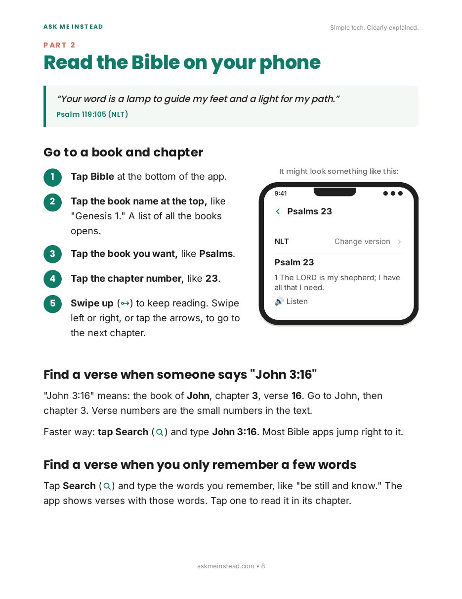 Faith at Your Fingertips: Part 2 page
