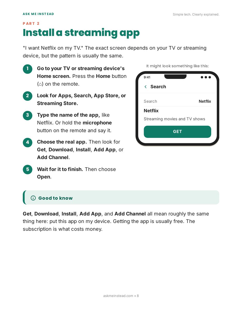 How to Use Streaming Apps: Part 2 page