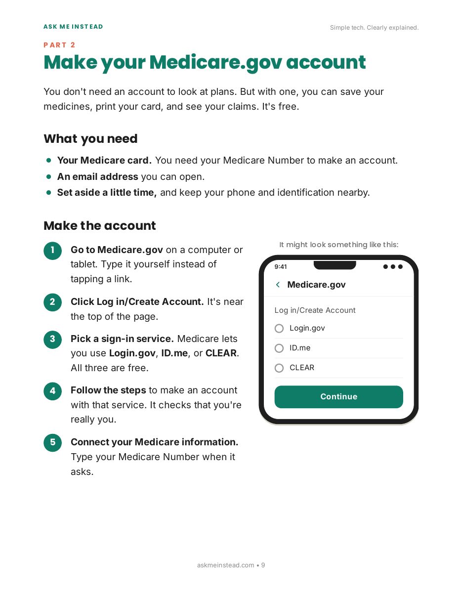 Medicare Online Without the Stress: Part 2 page
