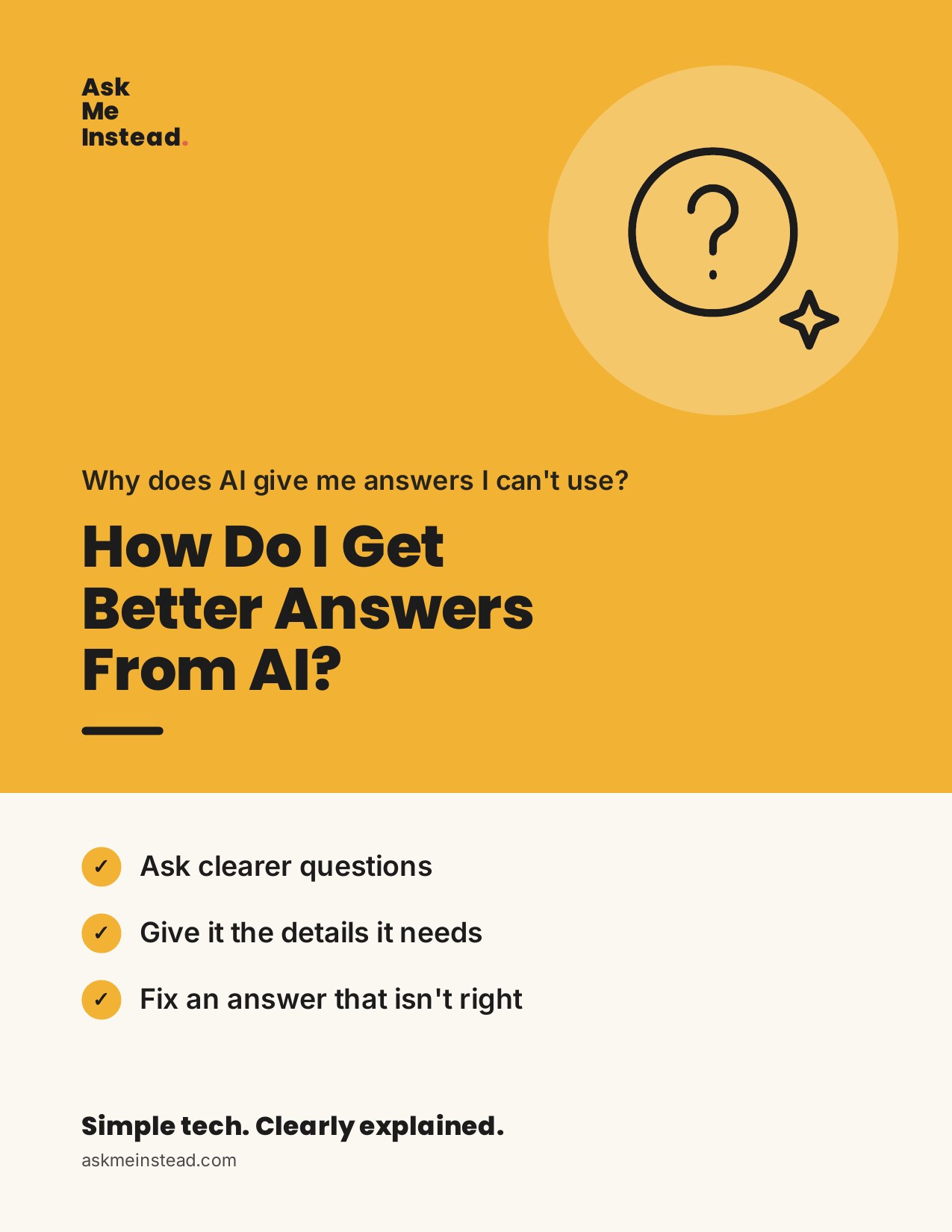 Cover of How Do I Get Better Answers From AI?
