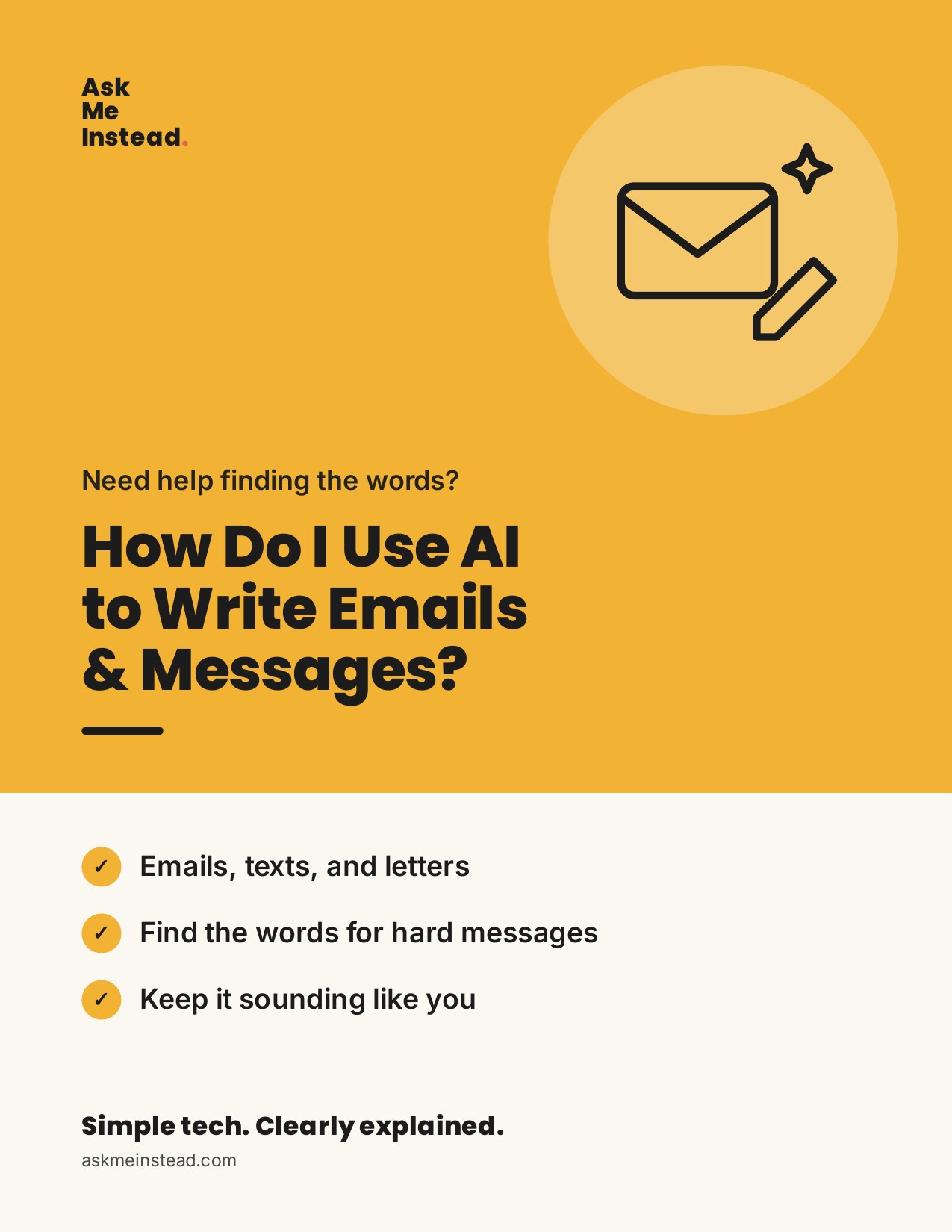 Cover of How Do I Use AI to Write Emails & Messages?