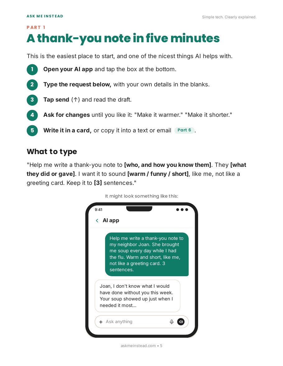 How Do I Use AI to Write Emails & Messages?: Part 1 page