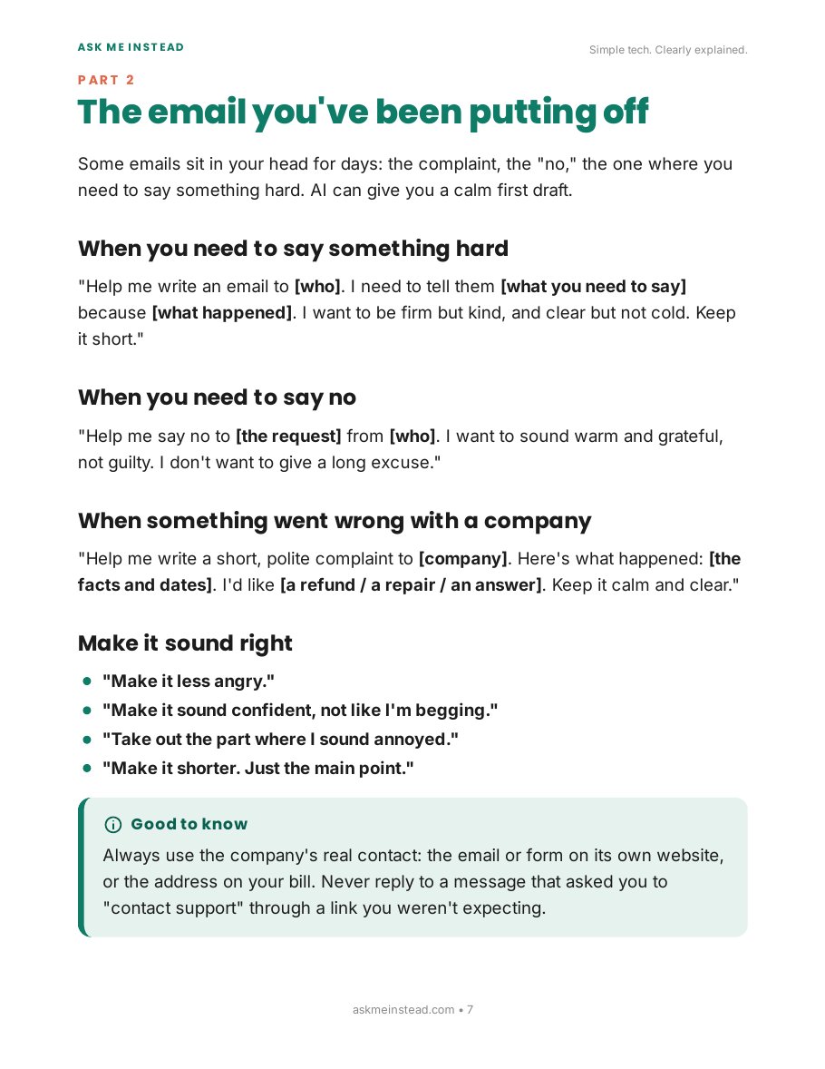 How Do I Use AI to Write Emails & Messages?: Part 2 page
